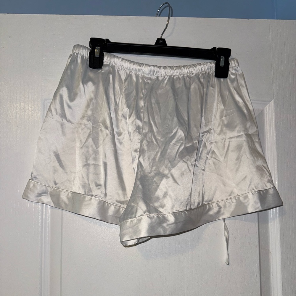 White Silk Pj set - Picture 7 of 9